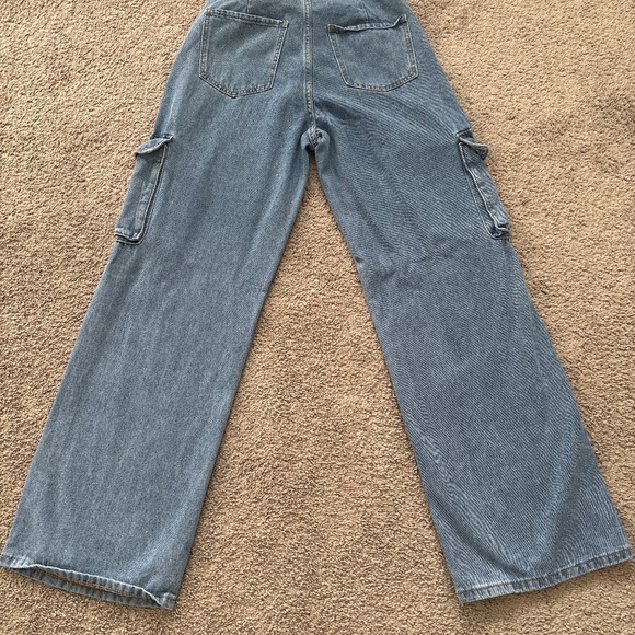 Blue Cargo Jeans - Picture 3 of 4